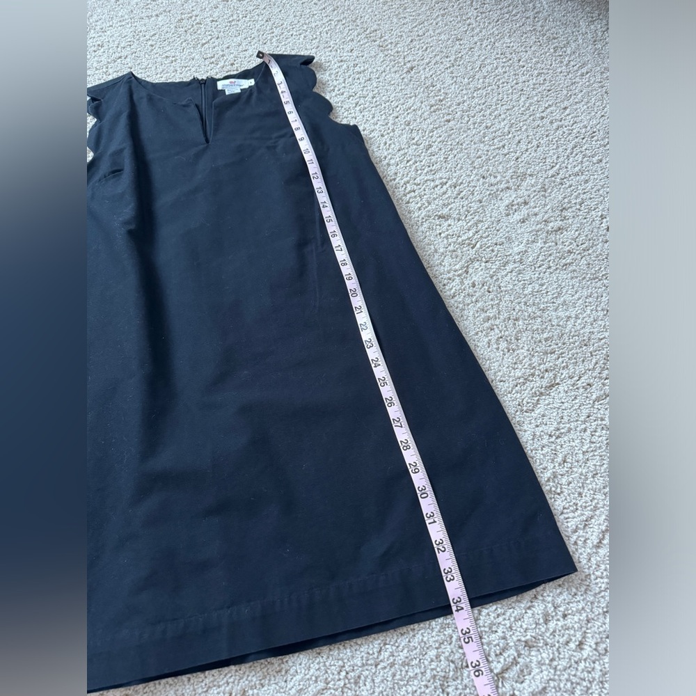 Vineyard Vines black scallop cotton dress 8 - Picture 8 of 9